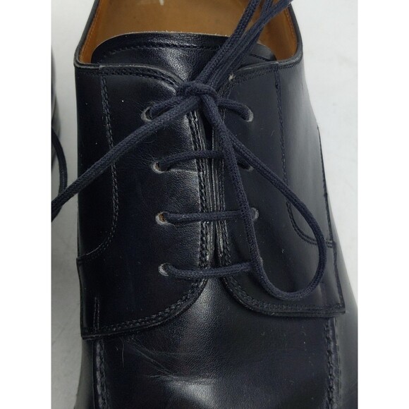 Magnanni for Neiman Marcus 9971 Black Leather Derby Lace Up Shoes Men Size 12 - Picture 14 of 16